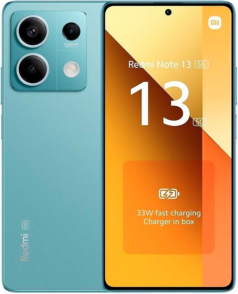 Smartphone Xiaomi Redmi Note 13 5G DS 6.67" 8/256GB - Ocean Teal (Sem Lacre)